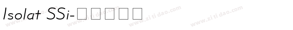Isolat SSi字体转换